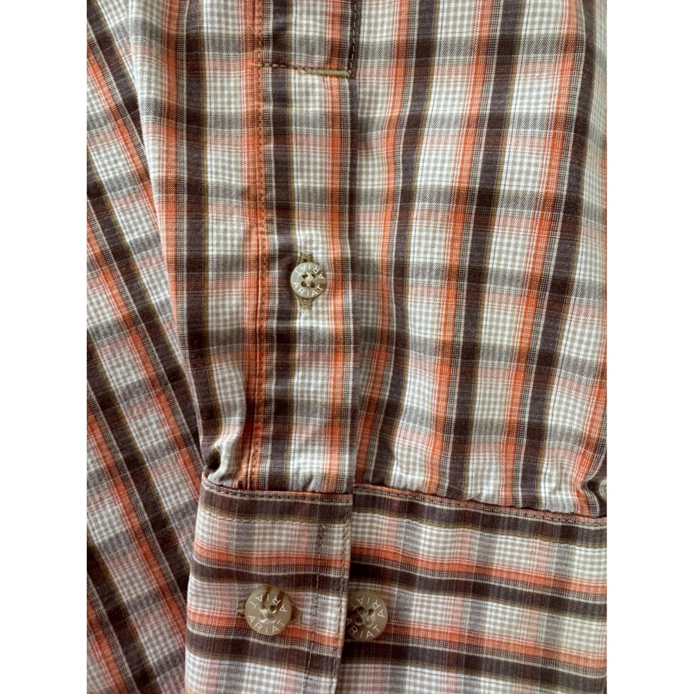 Lot of 2 Ariat Pro Series Mens Fitted Plaid Long Sleeve Button Down Shirts SZ M - Picture 14 of 15